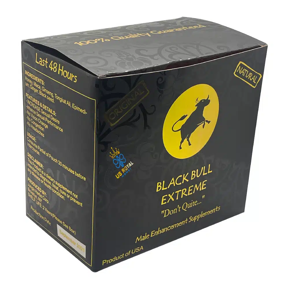 Black Bull Extreme Don’t Quit Honey – Made In Usa – 12 Pouches x 22 Grams - Image 3