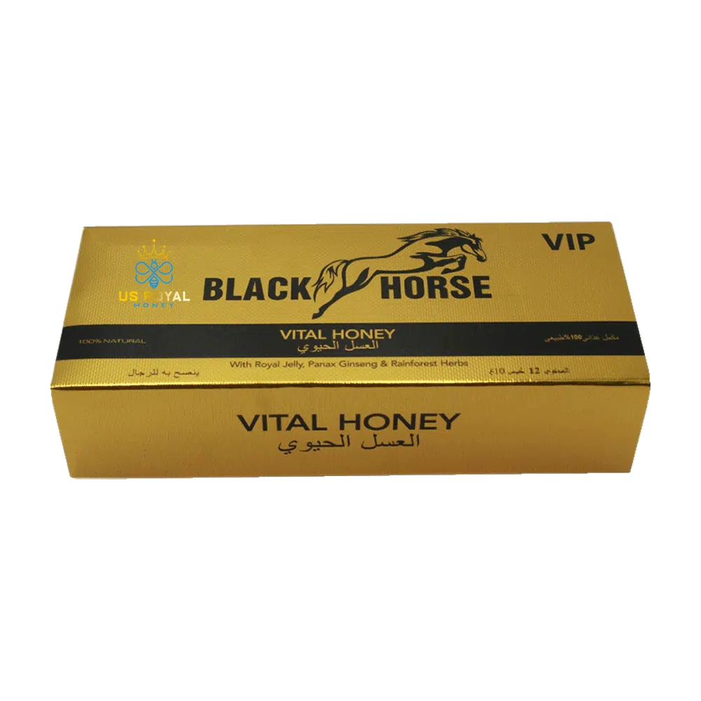 Black Horse Vip Vital0. .Honey. – 12 Packs x 10 Grams