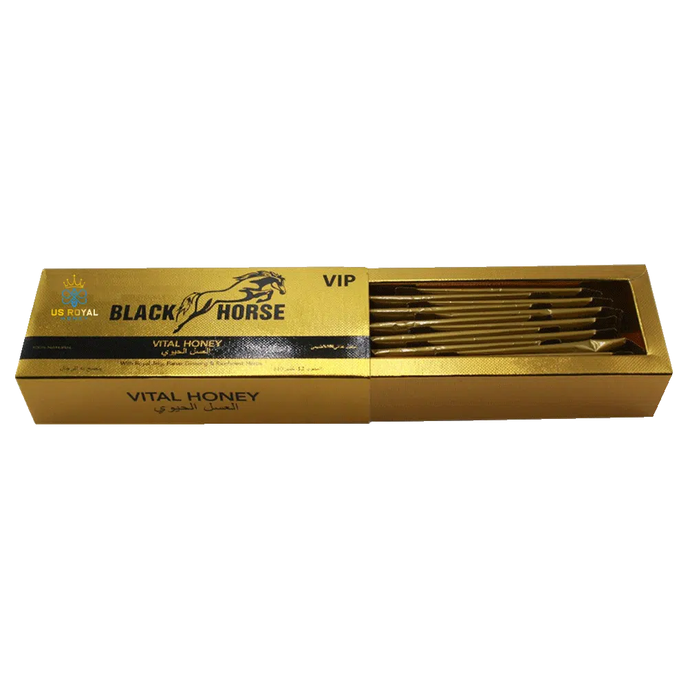 Black Horse Vip Vital0. .Honey. – 12 Packs x 10 Grams - Image 2