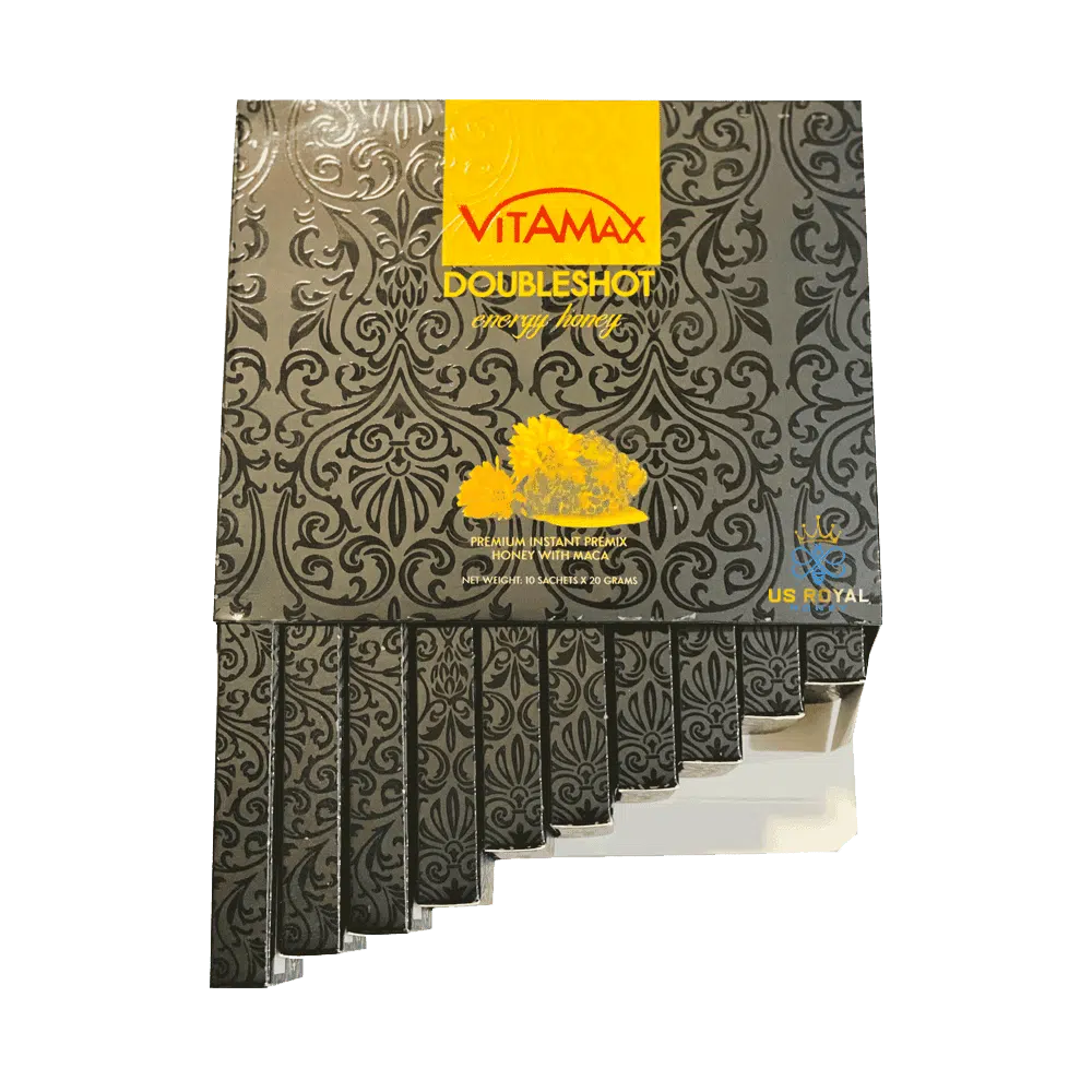 Vitamax Doubleshot Royal Honey – 10 Packs x 20 Grams - Image 4