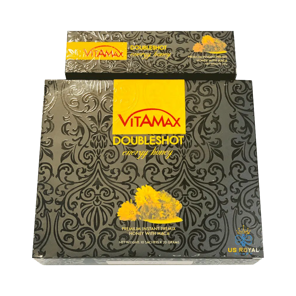 Vitamax Doubleshot Royal Honey – 10 Packs x 20 Grams - Image 2